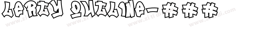 Lerty outline字体转换